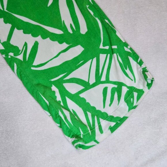 Lilly Pulitzer ✦ Boom Boom Tropical Palazzo Pants ✦ Green White Wide Leg Beach S - Picture 5 of 12